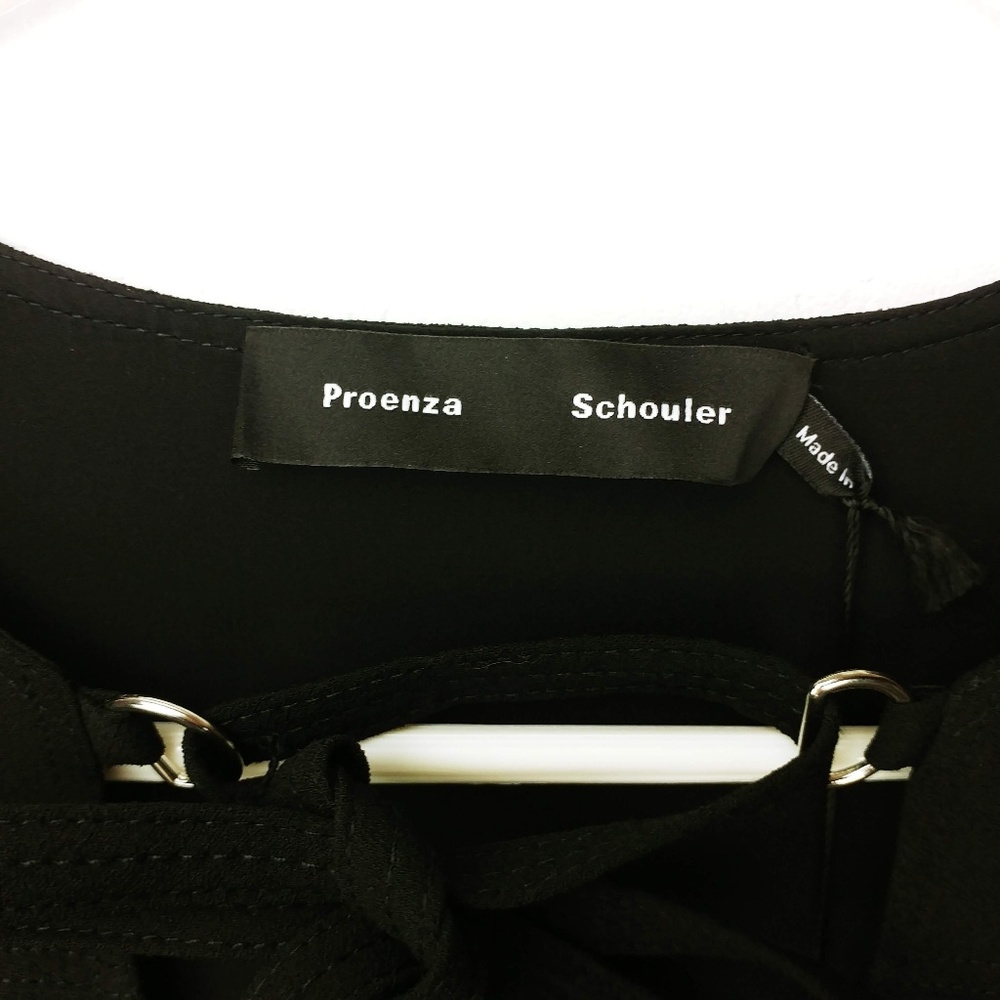 SOLD!!Proenza Schouler l/s dress with tie nexkline - Picture 3 of 8